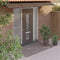 vidaXL - Deurluifel - 400x100 - cm - polycarbonaat - zwart