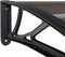 vidaXL - Deurluifel - 400x80 - cm - polycarbonaat - zwart