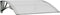 vidaXL - Deurluifel - 80x75 - cm - polycarbonaat - grijs - en - transparant