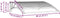 vidaXL - Deurluifel - 80x75 - cm - polycarbonaat - zwart - en - transparant