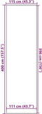vidaXL - Deurmat - 115x400 - cm - bruin