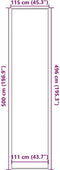 vidaXL - Deurmat - 115x500 - cm - bruin