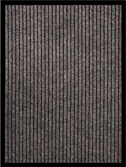 vidaXL - Deurmat - 60x80 - cm - gestreept - beige