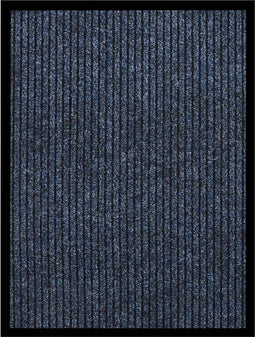 vidaXL - Deurmat - 60x80 - cm - gestreept - blauw