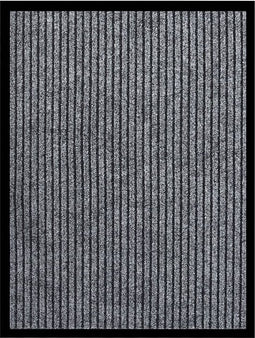 vidaXL - Deurmat - 60x80 - cm - gestreept - grijs
