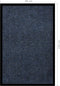 vidaXL - Deurmat - 80x120 - cm - gestreept - blauw