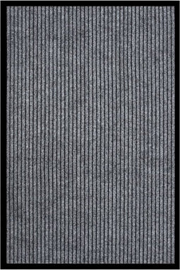 vidaXL - Deurmat - 80x120 - cm - gestreept - grijs