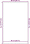 vidaXL - Deurmat - 90x150 - cm - gestreept - 90x150 - cm - zwart - en - grijs