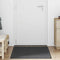 vidaXL - Deurmat - 90x150 - cm - gestreept - 90x150 - cm - zwart - en - grijs