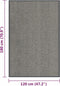 vidaXL - Deurmat - getuft - 120x180 - cm - lichtbruin
