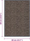 vidaXL - Deurmat - getuft - 40x60 - cm - donkerbruin