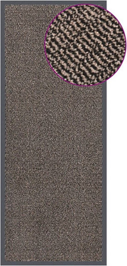 vidaXL - Deurmat - getuft - 60x150 - cm - donkerbruin