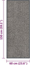 vidaXL - Deurmat - getuft - 60x150 - cm - lichtbruin