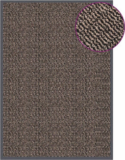 vidaXL - Deurmat - getuft - 60x90 - cm - donkerbruin