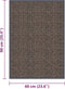 vidaXL - Deurmat - getuft - 60x90 - cm - donkerbruin