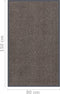 vidaXL - Deurmat - getuft - 90x150 - cm - donkerbruin