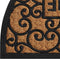 vidaXL - Deurmat - halfrond - 45x75 - cm - rubber - en - kokosvezel