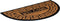 vidaXL - Deurmat - halfrond - 45x75 - cm - rubber - en - kokosvezel