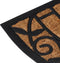 vidaXL - Deurmat - halfrond - 45x75 - cm - rubber - en - kokosvezel