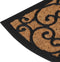 vidaXL - Deurmat - halfrond - 45x75 - cm - rubber - en - kokosvezel