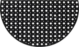 vidaXL - Deurmat - halfrond - 45x75 - cm - rubber