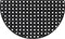 vidaXL - Deurmat - halfrond - 45x75 - cm - rubber