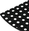 vidaXL - Deurmat - halfrond - 45x75 - cm - rubber