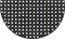vidaXL - Deurmat - halfrond - 45x75 - cm - rubber