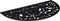 vidaXL - Deurmat - halfrond - 45x75 - cm - rubber