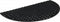 vidaXL - Deurmat - halfrond - 45x75 - cm - rubber
