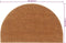 vidaXL - Deurmat - halfrond - 50x80 - cm - getufte - kokosvezel - naturel