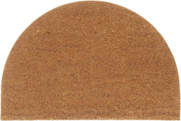 vidaXL - Deurmat - halfrond - 60x90 - cm - getufte - kokosvezel - naturel