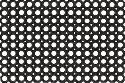 vidaXL - Deurmat - rechthoekig - 40x60 - cm - rubber