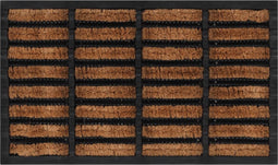 vidaXL - Deurmat - rechthoekig - 45x75 - cm - rubber - en - kokosvezel