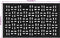 vidaXL - Deurmat - rechthoekig - 45x75 - cm - rubber