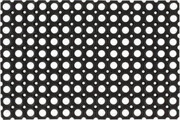 vidaXL - Deurmat - rechthoekig - 60x80 - cm - rubber