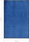 vidaXL - Deurmat - wasbaar - 120x180 - cm - blauw