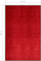 vidaXL - Deurmat - wasbaar - 120x180 - cm - rood