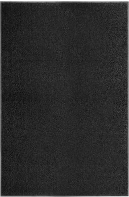 vidaXL - Deurmat - wasbaar - 120x180 - cm - zwart