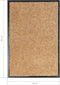 vidaXL - Deurmat - wasbaar - 40x60 - cm - crème