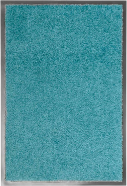 vidaXL - Deurmat - wasbaar - 40x60 - cm - cyaan