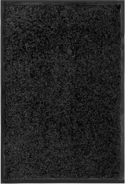 vidaXL - Deurmat - wasbaar - 40x60 - cm - zwart