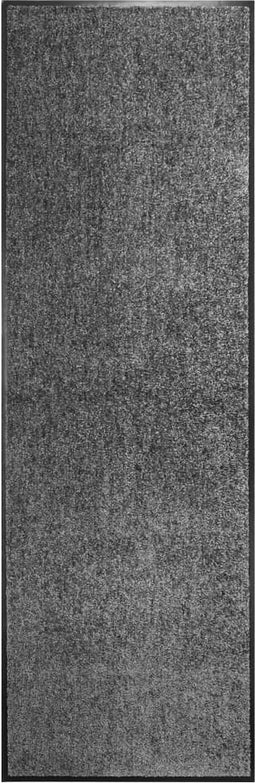 vidaXL - Deurmat - wasbaar - 60x180 - cm - antraciet
