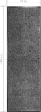 vidaXL - Deurmat - wasbaar - 60x180 - cm - antraciet