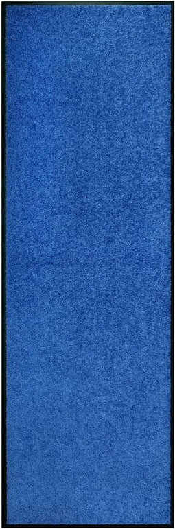 vidaXL - Deurmat - wasbaar - 60x180 - cm - blauw
