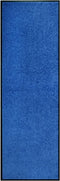 vidaXL - Deurmat - wasbaar - 60x180 - cm - blauw