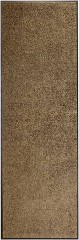 vidaXL - Deurmat - wasbaar - 60x180 - cm - bruin