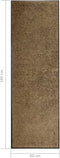 vidaXL - Deurmat - wasbaar - 60x180 - cm - bruin