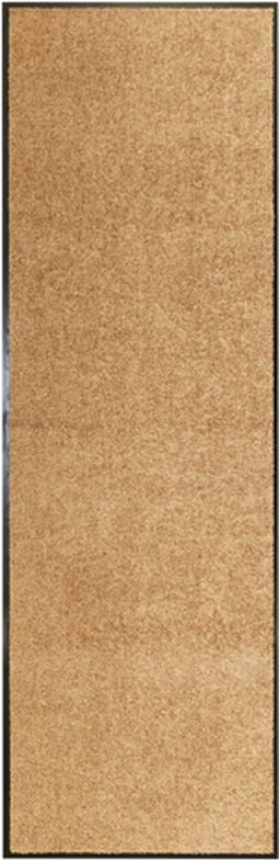 vidaXL - Deurmat - wasbaar - 60x180 - cm - crème