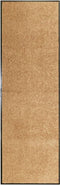 vidaXL - Deurmat - wasbaar - 60x180 - cm - crème
